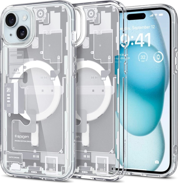 Изображение товара Чехол-накладка Spigen Ultra Hybrid Mag Magsafe для iPhone 15 / ACS07037 (Zero One White)