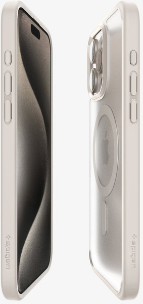 Изображение товара Чехол-накладка Spigen Ultra Hybrid Mag Magsafe для iPhone 15 Pro Max / ACS07210 (Frost Natural Titanium)