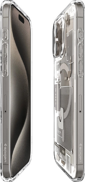 Изображение товара Чехол-накладка Spigen Ultra Hybrid Mag Magsafe для iPhone 15 Pro Max / ACS07211 (Zero One Natural Titanium)