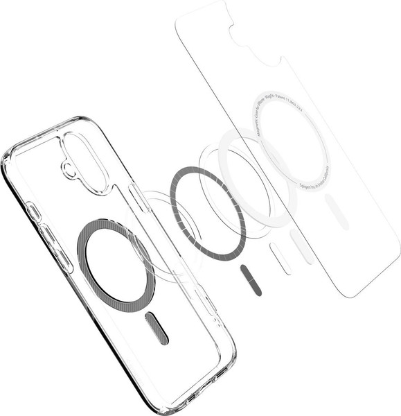 Изображение товара Чехол-накладка Spigen Ultra Hybrid Mag Magsafe для iPhone 16 / ACS08207 (Carbon Fiber)