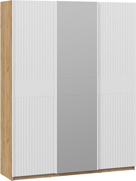 Изображение товара Шкаф-купе ТриЯ Оскар Хилтон Т2 1800 / 271096 (ручка белая/дуб крафт золотой/белый матовый)