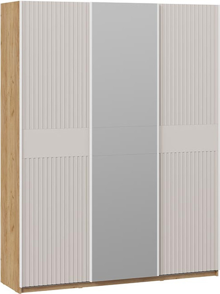 Изображение товара Шкаф-купе ТриЯ Оскар Хилтон Т2 1800 / 271097 (ручка белая/дуб крафт золотой/кашемир сатин)