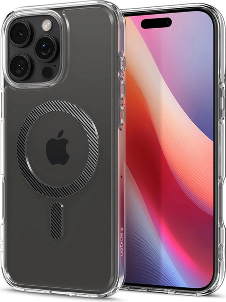 Изображение товара Чехол-накладка Spigen Ultra Hybrid Mag Magsafe для iPhone 16 Pro / ACS08131 (Carbon Fiber)