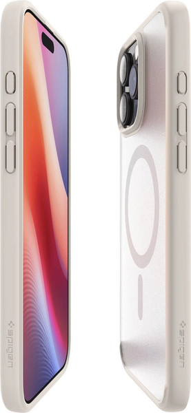 Изображение товара Чехол-накладка Spigen Ultra Hybrid Mag Magsafe для iPhone 16 Pro / ACS08138 (Frost Natural Titanium)