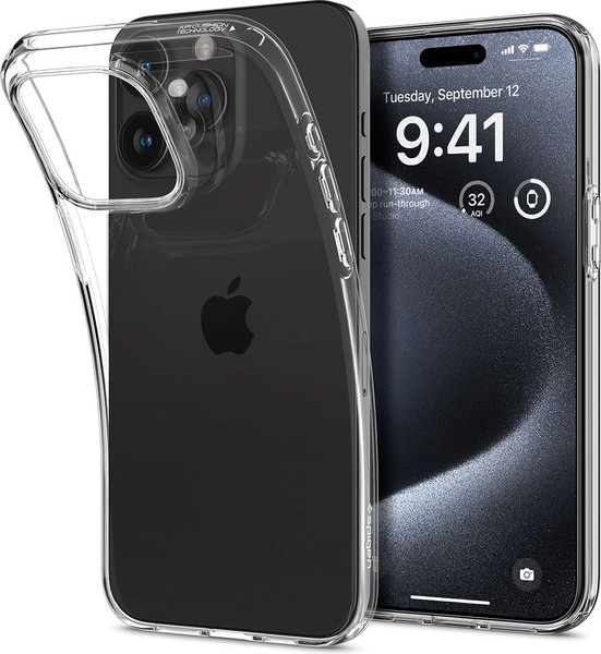 Изображение товара Чехол-накладка Spigen Liquid Crystal для iPhone 15 Pro / ACS06699 (Crystal Clear)