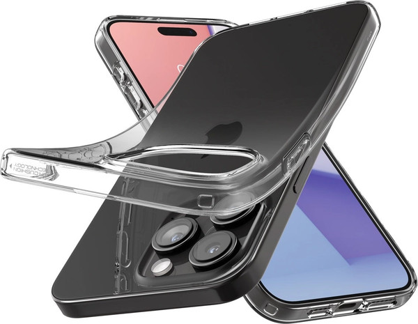 Изображение товара Чехол-накладка Spigen Liquid Crystal для iPhone 15 Pro Max / ACS06557 (Crystal Clear)