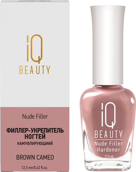 Изображение товара Средство для укрепления ногтей IQ Beauty Nude Filler 05 Brown Cameo с камуфлирующим эффектом (12.5мл)