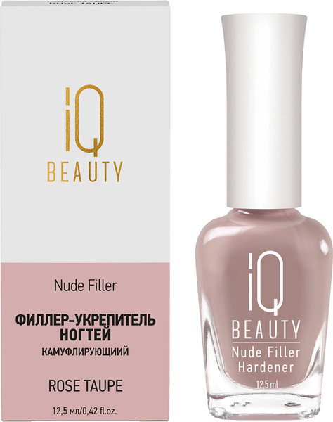 Изображение товара Средство для укрепления ногтей IQ Beauty Nude Filler 06 Rose Taupe с камуфлирующим эффектом (12.5мл)