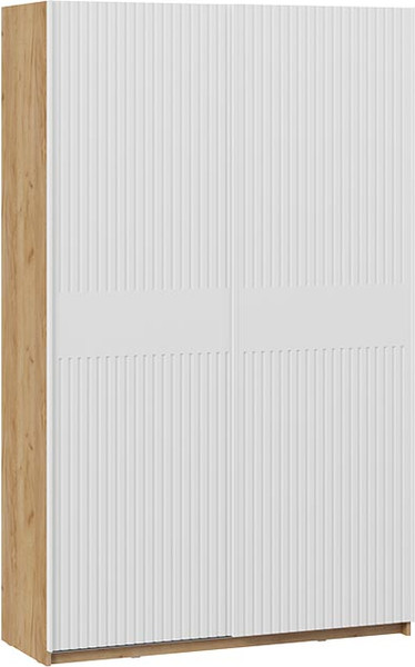 Изображение товара Шкаф-купе ТриЯ Оскар Хилтон Т2 1400 / 271046 (ручка белая/дуб крафт золотой/белый матовый)