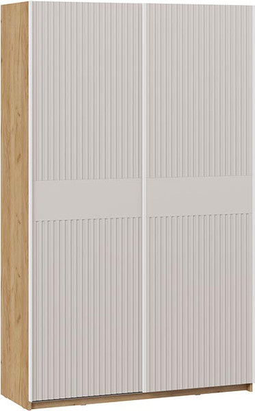 Изображение товара Шкаф-купе ТриЯ Оскар Хилтон Т2 1400 / 271047 (ручка белая/дуб крафт золотой/кашемир сатин)