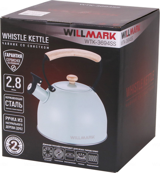 Изображение товара Чайник со свистком Willmark WTK-3694SS / 2001455