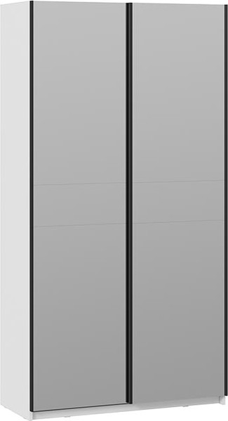 Изображение товара Шкаф-купе ТриЯ Оскар Т2 1200 / 271154 (ручка черная/белый снег)