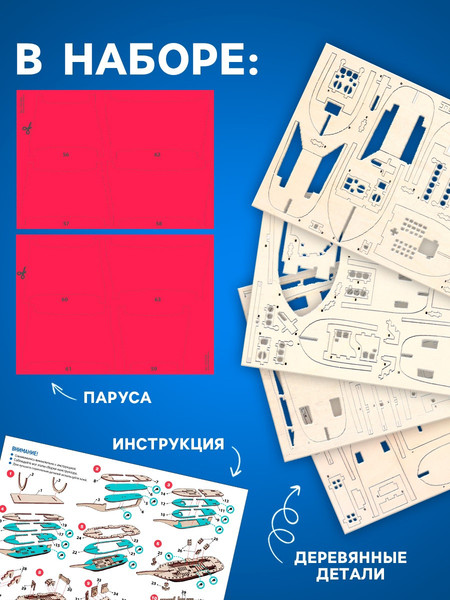 Изображение товара Конструктор Лесная мастерская Алые паруса / 10723595 (102эл)