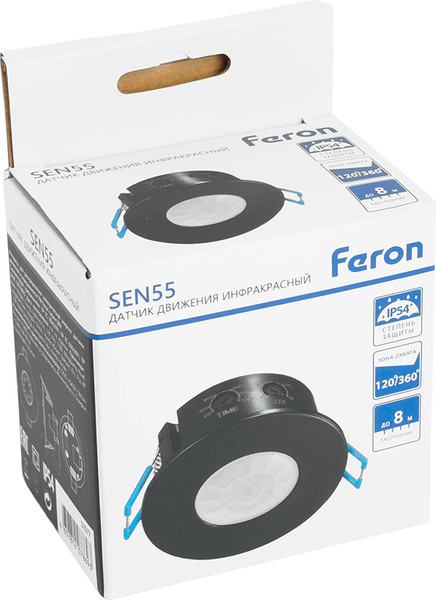 Изображение товара Датчик движения Feron SEN55 / 51577 (черный)