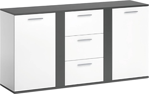 Изображение товара Тумба Anrex 2D3S (белый/антрацит)