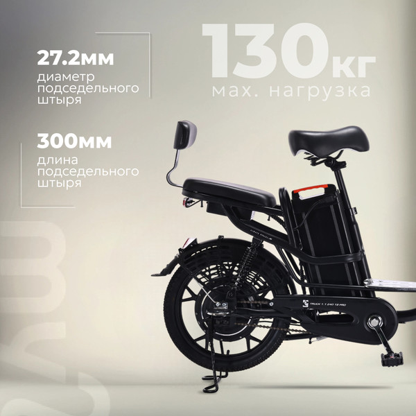 Изображение товара Электровелосипед MyWay Truck 1.1 240 18 Pro (15, черный)