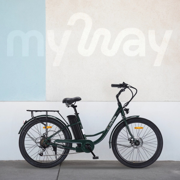Изображение товара Электровелосипед MyWay Road 1.0 250 26 Pro (17, зеленый)