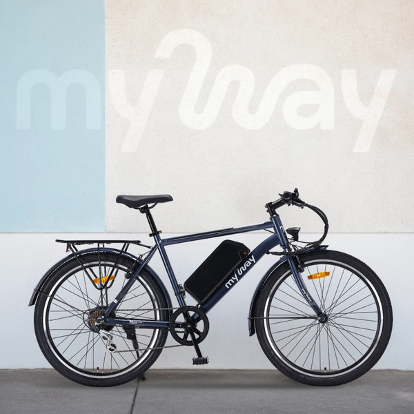 Изображение товара Электровелосипед MyWay Let 1.0 250 26 Pro (19, синий)