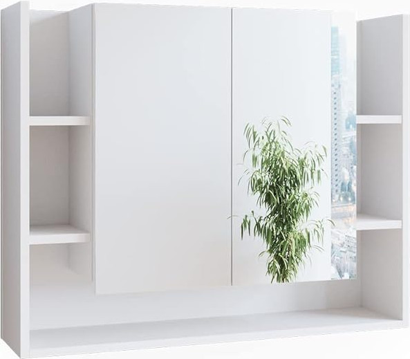 Изображение товара Шкаф с зеркалом для ванной Anrex Elira 2DZ5N (белый)