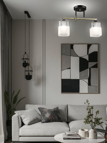 Изображение товара Потолочный светильник Aitin-Pro НПБ 02-2x60-101 / A4425/2 (бронза/черный)