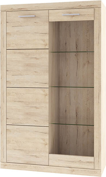 Изображение товара Шкаф с витриной Anrex Oskar 1V1D (дуб санремо)