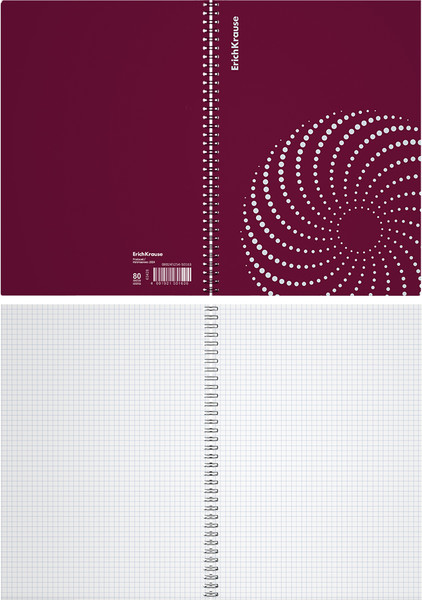 Изображение товара Тетрадь Erich Krause Marsalа / 63428 (80л, рубиновый)