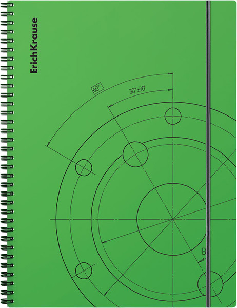 Изображение товара Тетрадь Erich Krause Draft / 49782 (80л, зеленый)