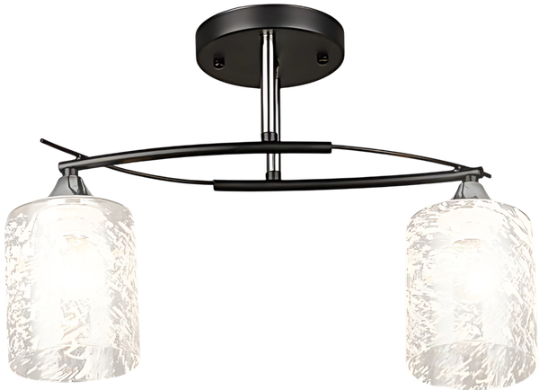 Изображение товара Потолочный светильник Aitin-Pro НПБ 02-2x60-101 / K2351/2 (черный/хром)