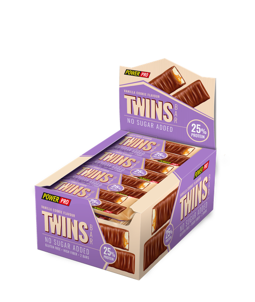 Изображение товара Набор протеиновых батончиков Power Pro Twins / PP982561 (40гx5шт, ванильное печенье)