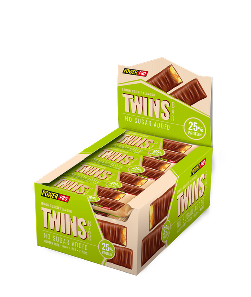 Изображение товара Набор протеиновых батончиков Power Pro Twins / PP982562 (40гx5шт, лимонное печенье)