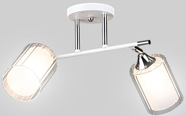 Изображение товара Спот Aitin-Pro НПБ 02-2x60-101 / N6407/2 (белый/хром)