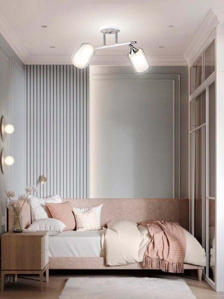 Изображение товара Спот Aitin-Pro НПБ 02-2x60-101 / N6407/2 (белый/хром)