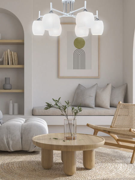 Изображение товара Люстра Aitin-Pro НПБ 02-6x60-101 / N5457/6 (белый/хром)