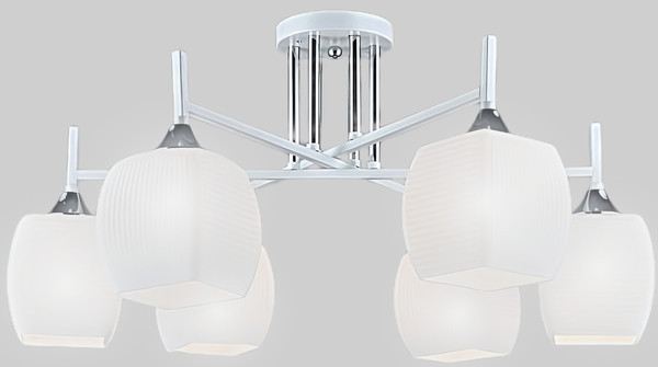 Изображение товара Люстра Aitin-Pro НПБ 02-6x60-101 / N5457/6 (белый/хром)