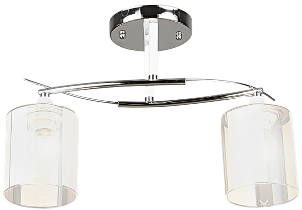 Изображение товара Потолочный светильник Aitin-Pro НПБ 02-2x60-101 / K2352/2 (хром/белый)