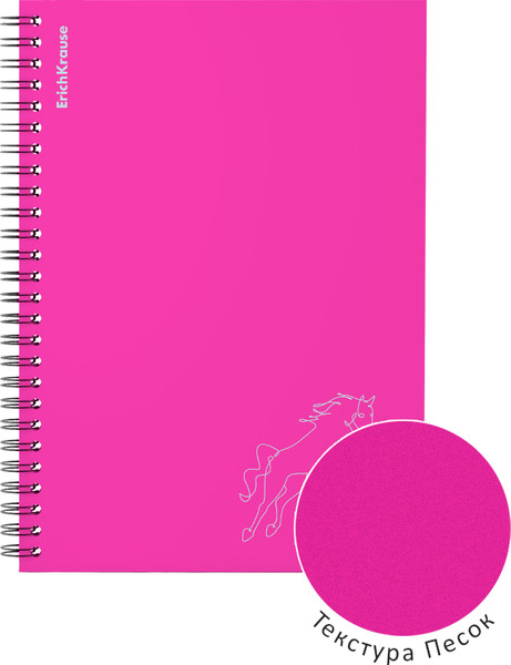 Изображение товара Блокнот Erich Krause Silhouette / 64156 (80л, розовый)