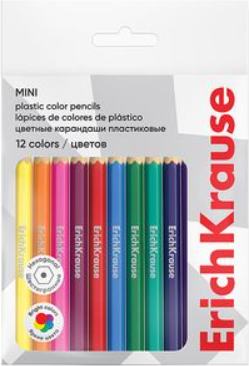Изображение товара Набор цветных карандашей Erich Krause Мини / 62929 (12цв)