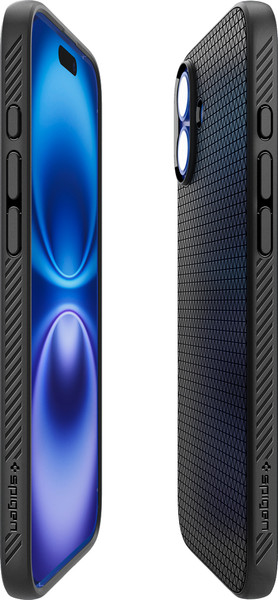 Изображение товара Чехол-накладка Spigen Liquid Air для iPhone 16 Plus / ACS08066 (Matte Black)