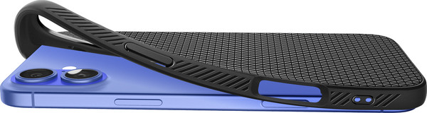 Изображение товара Чехол-накладка Spigen Liquid Air для iPhone 16 Plus / ACS08066 (Matte Black)