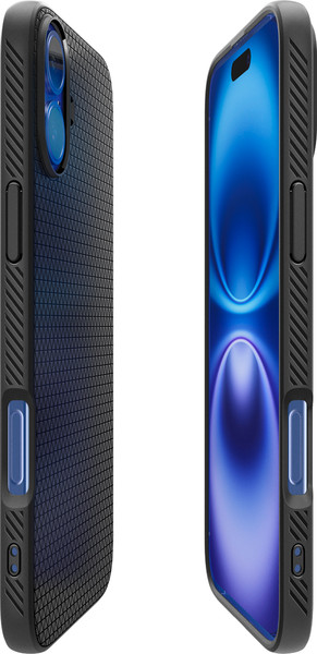 Изображение товара Чехол-накладка Spigen Liquid Air для iPhone 16 Plus / ACS08066 (Matte Black)