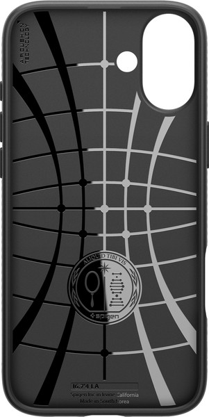 Изображение товара Чехол-накладка Spigen Liquid Air для iPhone 16 Plus / ACS08066 (Matte Black)