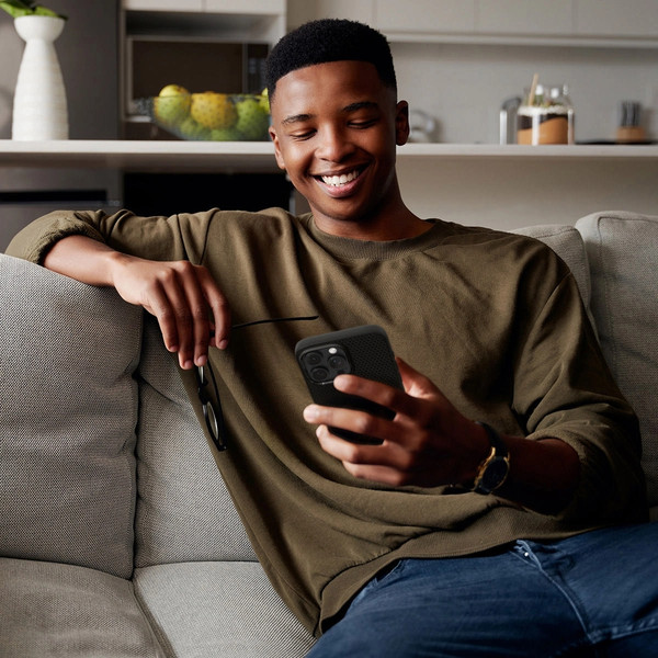 Изображение товара Чехол-накладка Spigen Liquid Air для iPhone 16 Pro Max / ACS07988 (Matte Black)