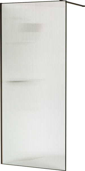 Изображение товара Душевая стенка RGW WA-08B / 06100806-154 (черный/ребристое стекло)