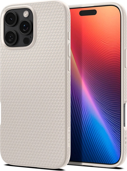 Изображение товара Чехол-накладка Spigen Liquid Air для iPhone 16 Pro Max / ACS07991 (Natural Titanium)