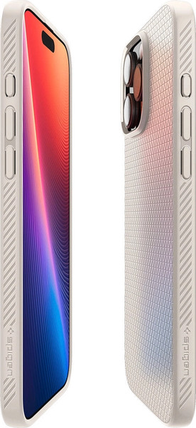 Изображение товара Чехол-накладка Spigen Liquid Air для iPhone 16 Pro Max / ACS07991 (Natural Titanium)