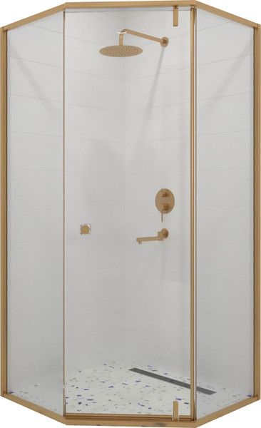 Изображение товара Душевой уголок RGW HO-088Gb / 350608800-16 (золото браш/прозрачное стекло)