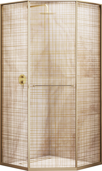 Изображение товара Душевой уголок RGW SV-82Gb L / 33328282-266L (золото браш/золотая вуаль)