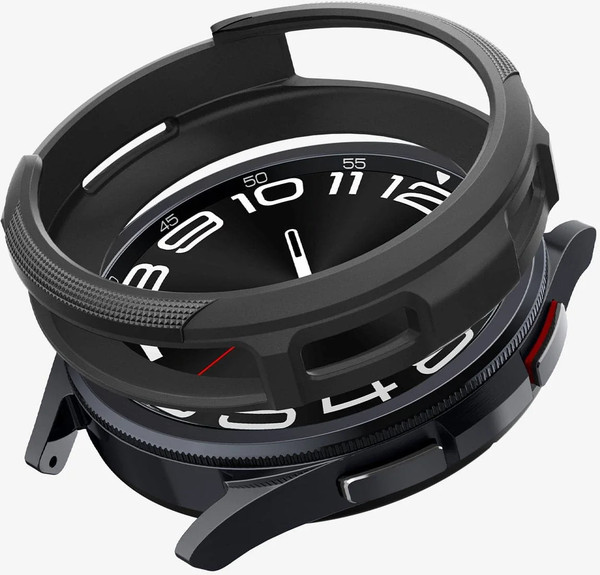 Изображение товара Защитный чехол для умных часов Spigen Liquid Air для Samsung Galaxy Watch 6 Classic 43мм / ACS06395 (Matte Black)