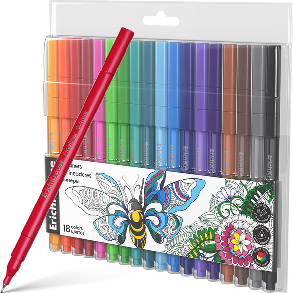 Изображение товара Набор лайнеров Erich Krause Art Spirit / 62950 (18цв)
