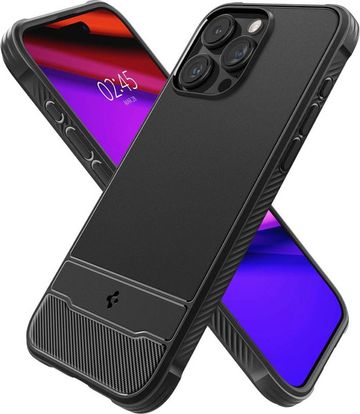 Изображение товара Чехол-накладка Spigen Rugged Armor Mag Magsafe для iPhone 15 Pro Max / ACS06561 (Matte Black)